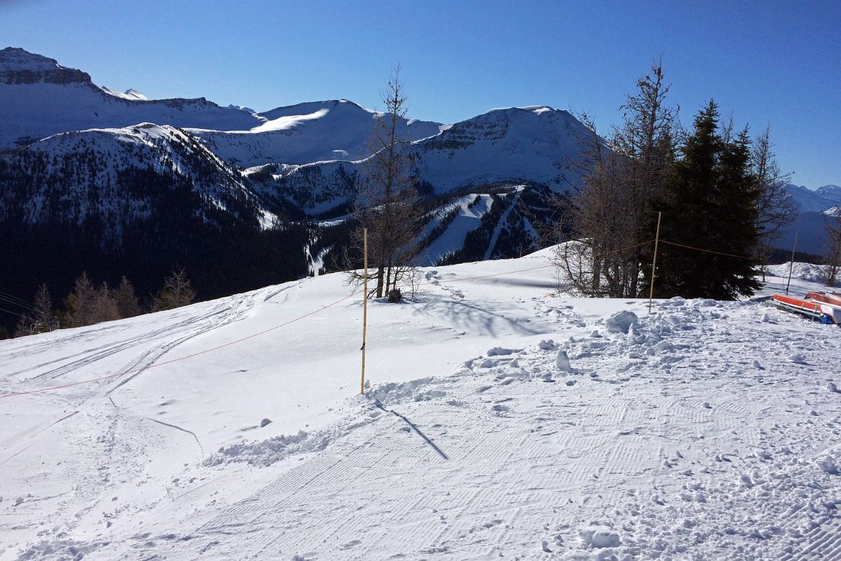 35B Lake Louise Back Bowl With Larch Ski Area And Lipalian Mountain From The Grizzly Gondola At Lake Louise Ski Area